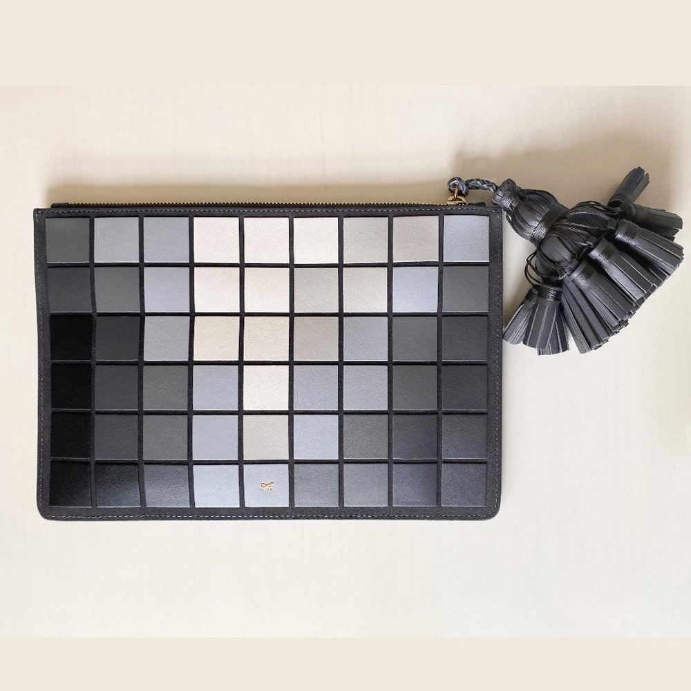Anya Hindmarch - Leather Clutch Bag with Handmade Tassle